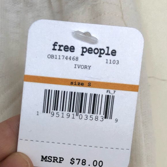 Free People Ivory Wide Leg Dream On Sweatpants / NWT - Picture 4 of 7